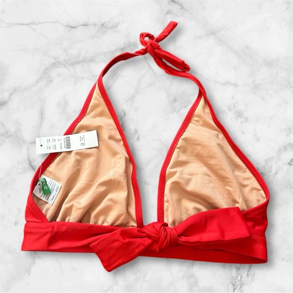 J. Crew halter tie back bikini top bra sz S nwt 008 - Picture 2 of 2